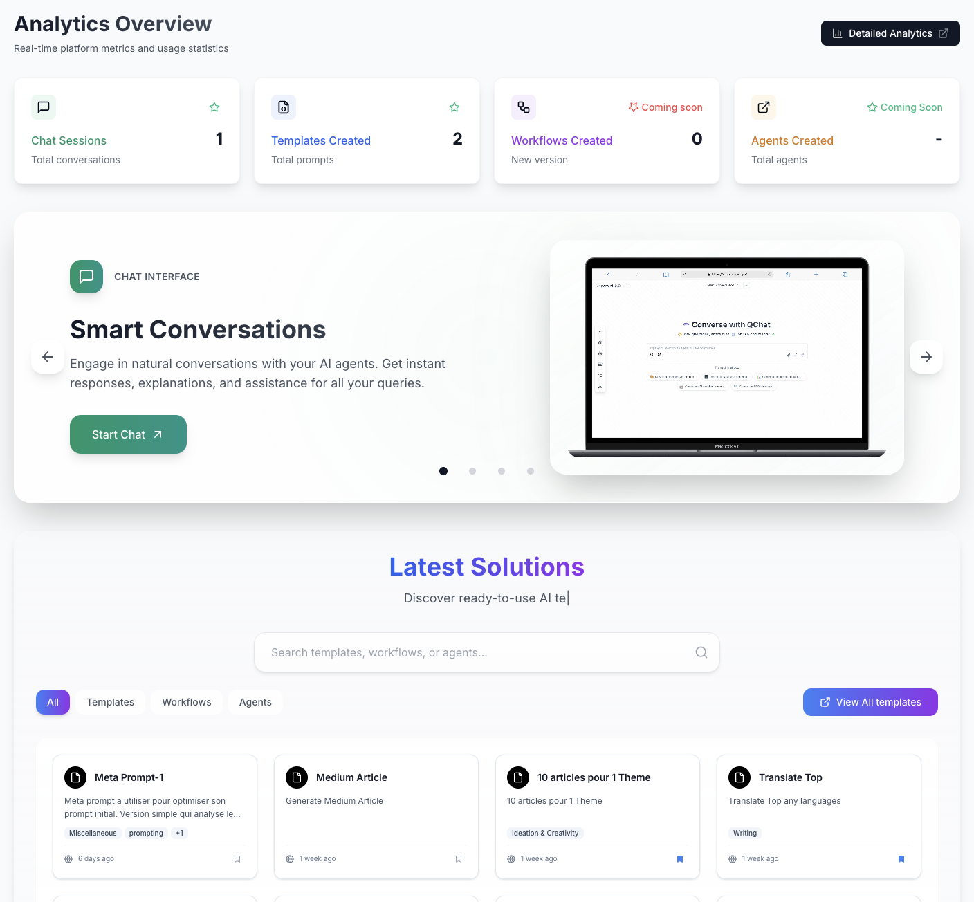 Marketplace Page