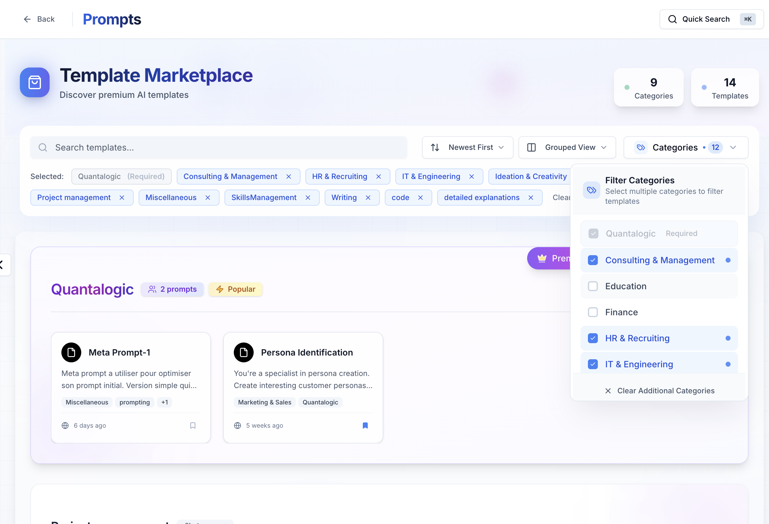 Prompts Marketplace