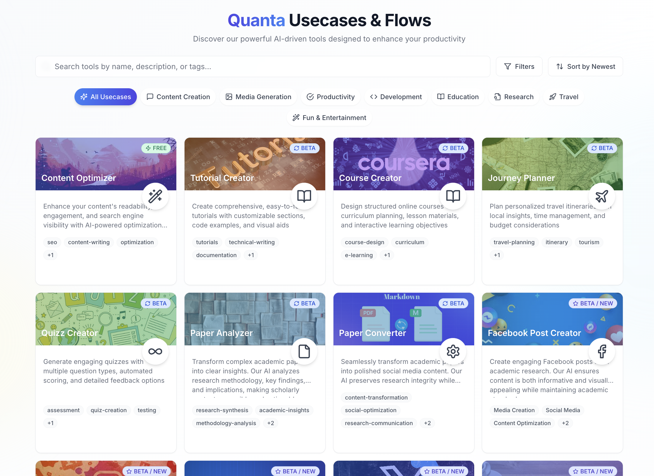 QApps Interface